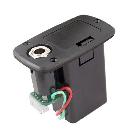 metal battery box guitar|9v battery holder for guitar.